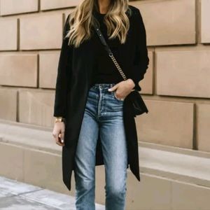 Zara Manteco New Wool Blend Masculine Single Button Coat